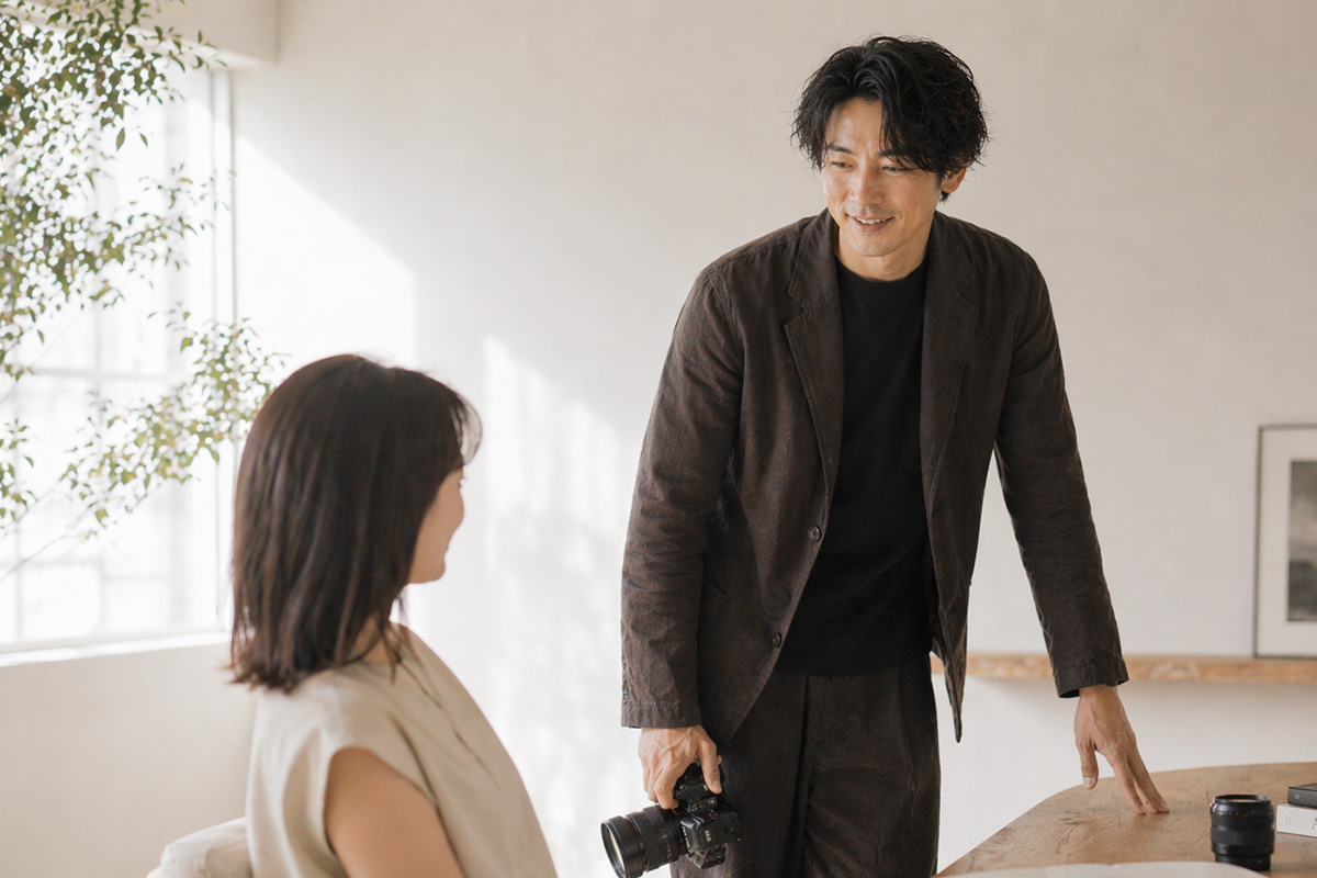対話を大切にする撮影時間のイメージ