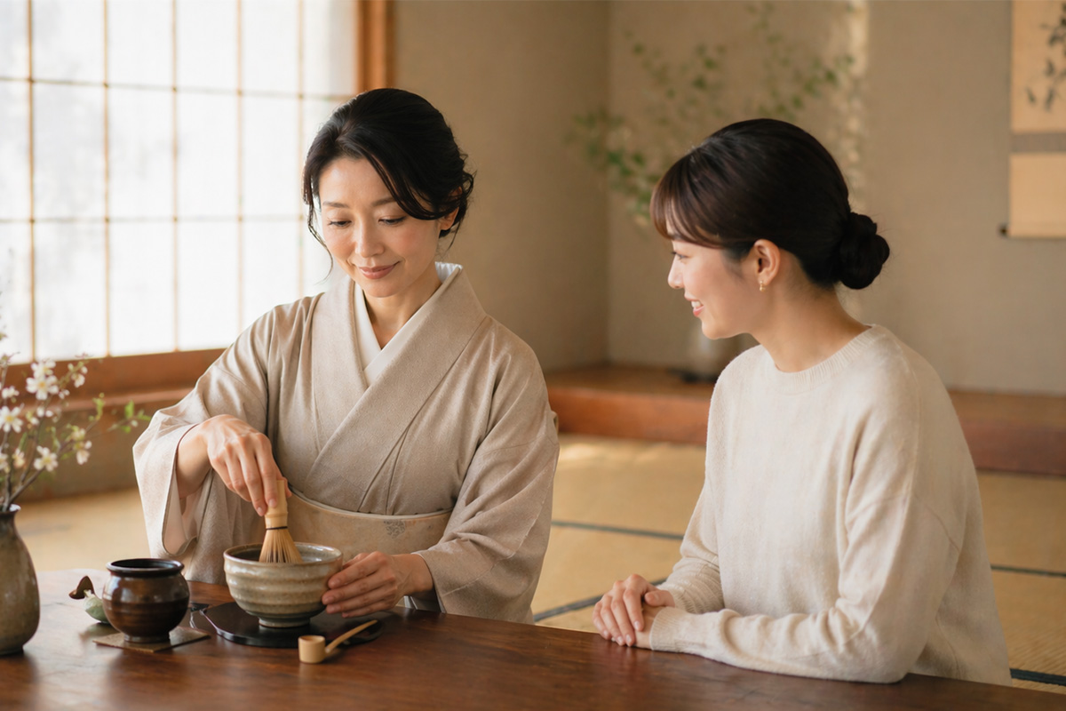 お抹茶体験会のイメージ