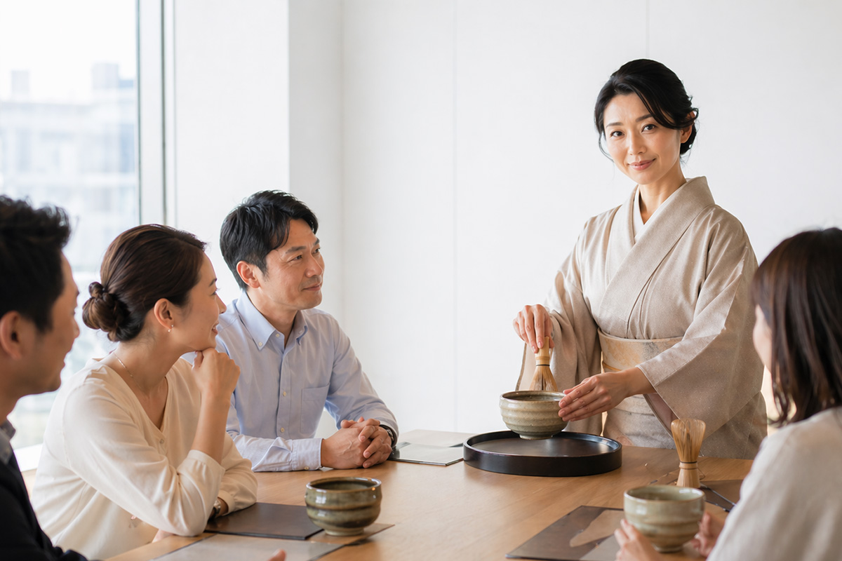 企業向け講座や和文化ワークショップのイメージ