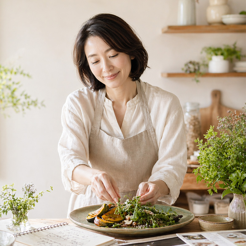 レシピ監修と食の提案のイメージ