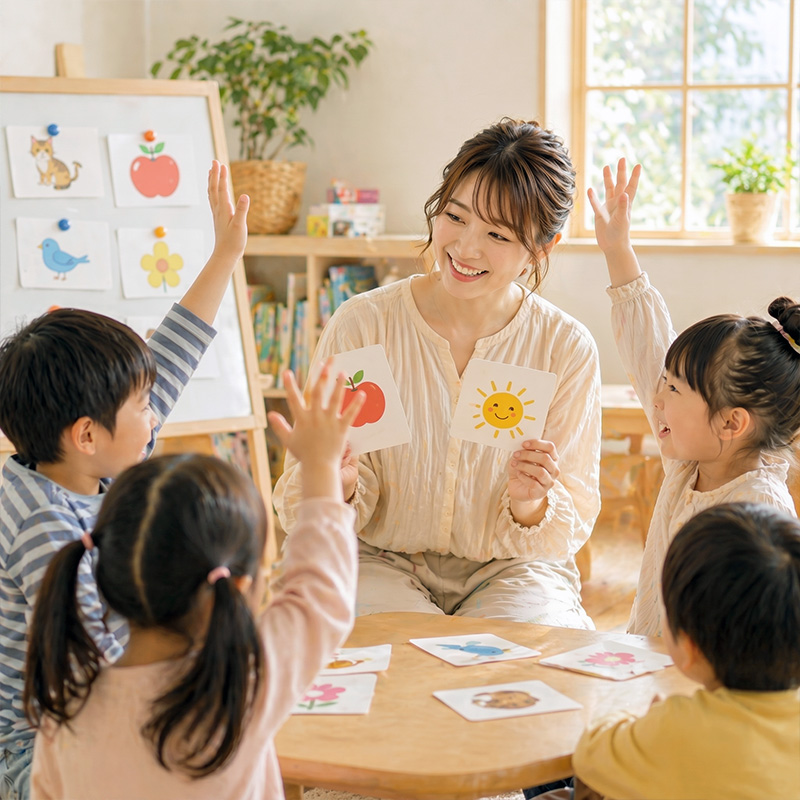 子どもがのびのび英語を話すキッズクラスのイメージ