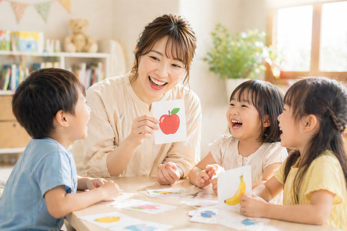 楽しく英語に触れるレッスンのイメージ