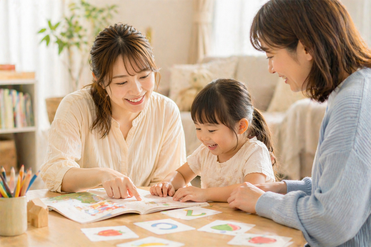 親子で一緒に学ぶあたたかな時間のイメージ