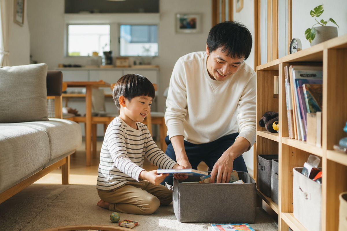 暮らしに馴染むやさしい収納のイメージ
